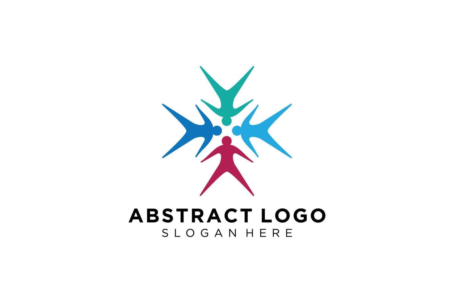 Vector abstract people and family logo collection,people icons, health logo template, care symbol.