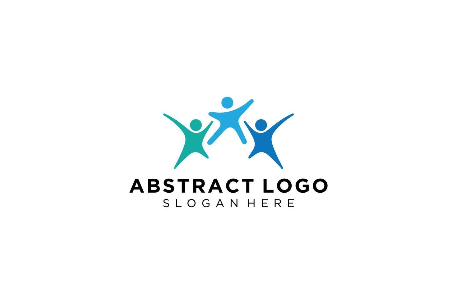 Vector abstract people and family logo collection,people icons, health logo template, care symbol.