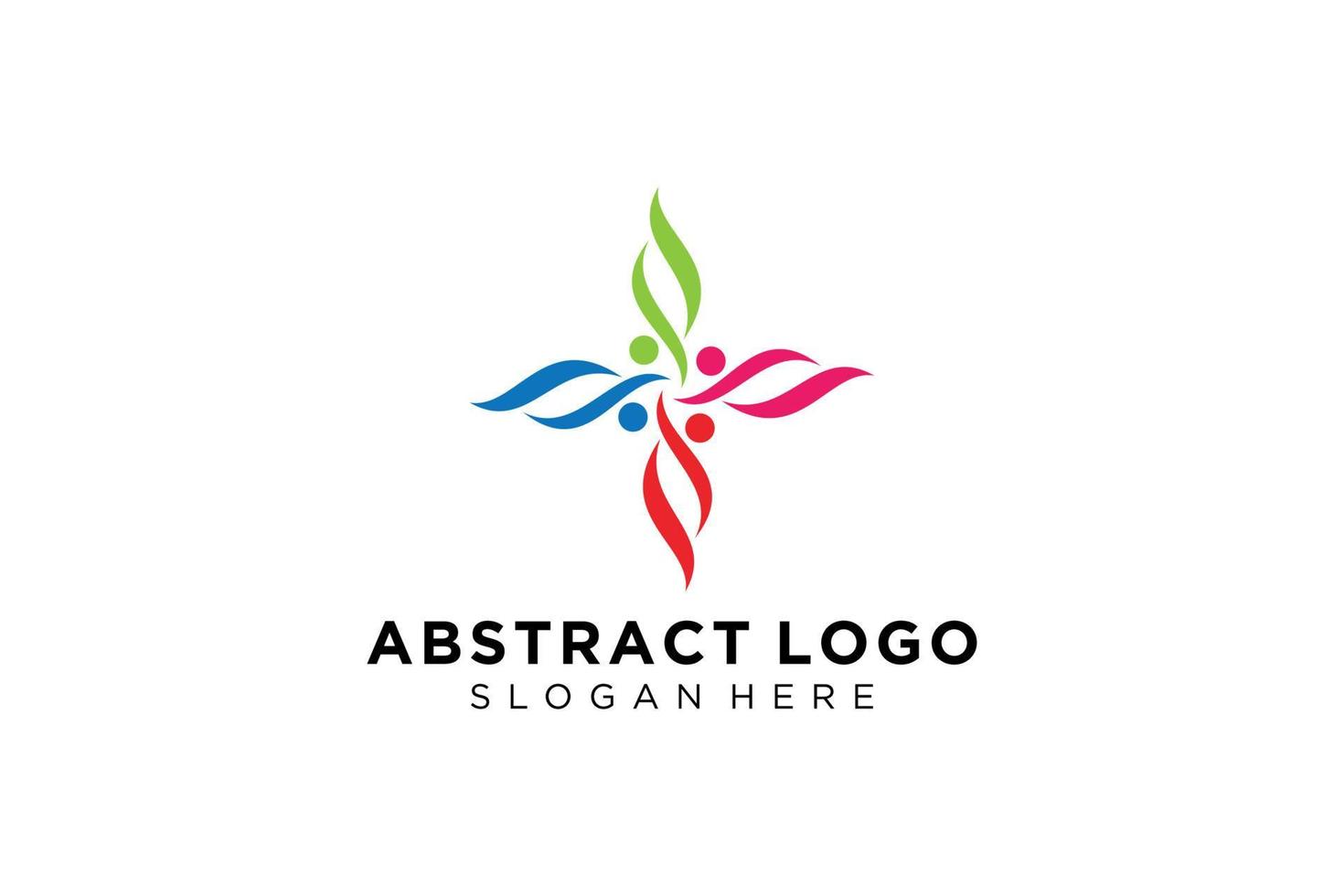 Vector abstract people and family logo collection,people icons, health logo template, care symbol.