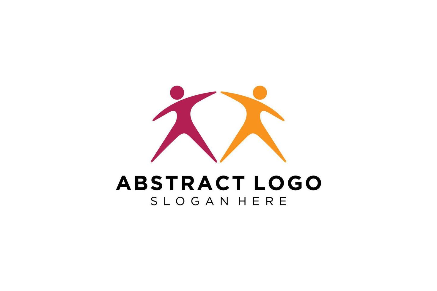 Vector abstract people and family logo collection,people icons, health logo template, care symbol.