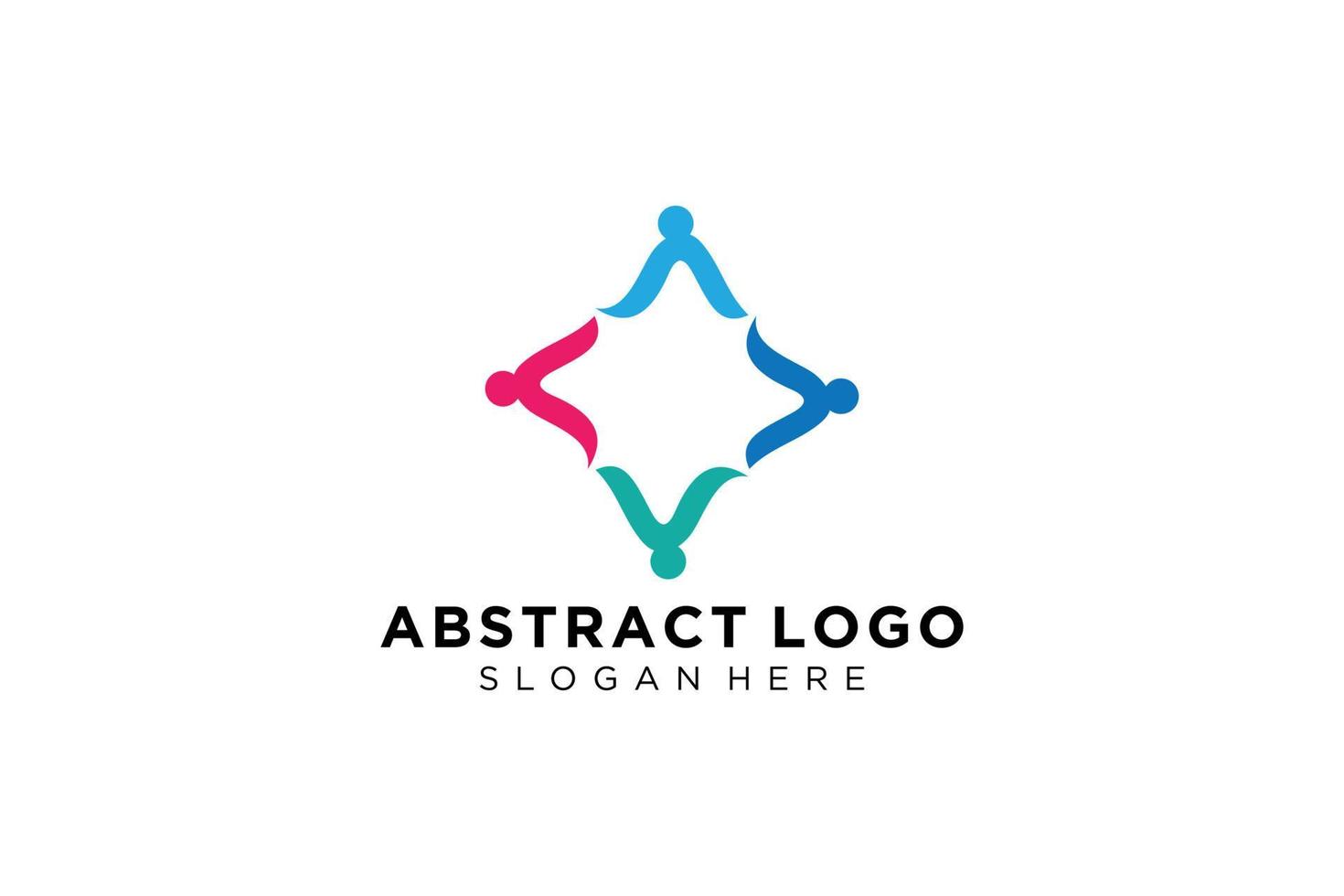 Vector abstract people and family logo collection,people icons, health logo template, care symbol.