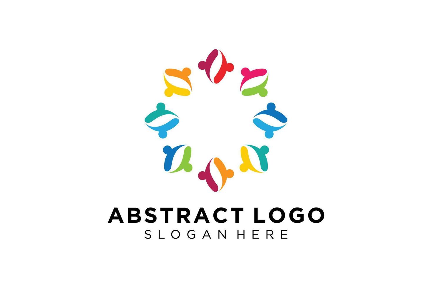 Vector abstract people and family logo collection,people icons, health logo template, care symbol.