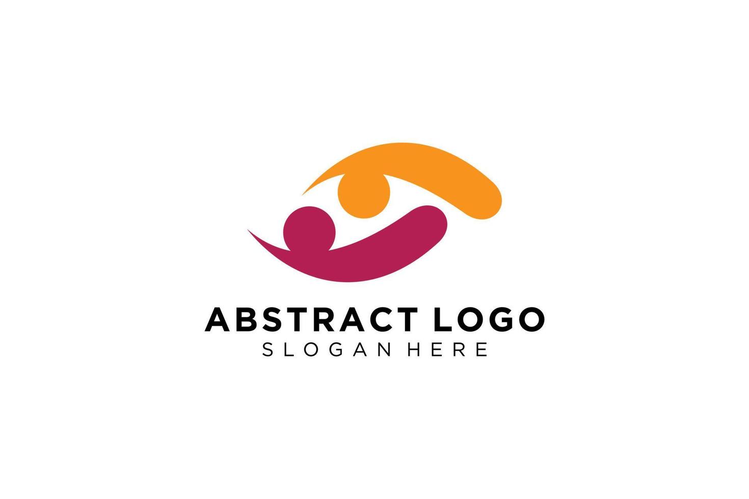 colección de logotipos de personas y familias abstractas vectoriales, iconos de personas, plantilla de logotipo de salud, símbolo de cuidado. vector