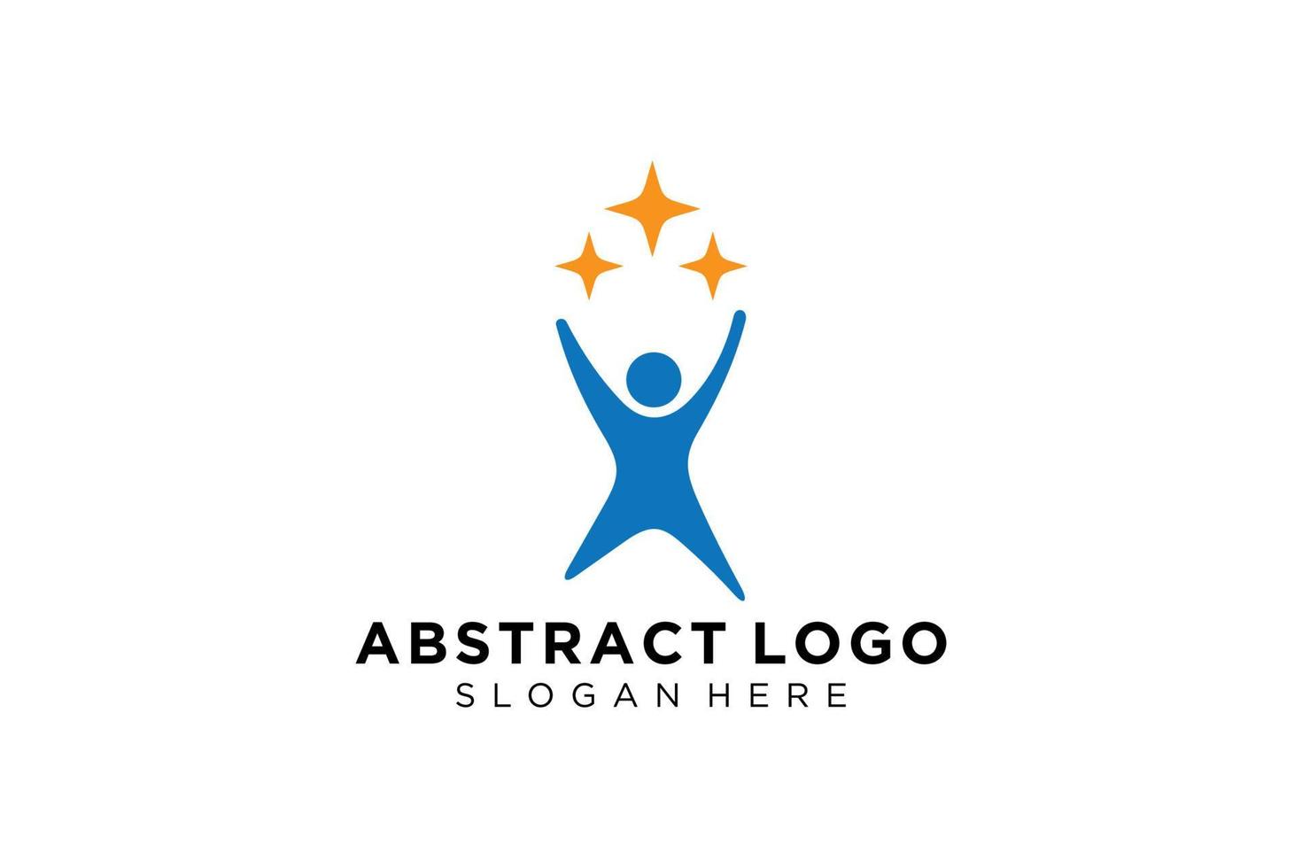 colección de logotipos de personas y familias abstractas vectoriales, iconos de personas, plantilla de logotipo de salud, símbolo de cuidado. vector