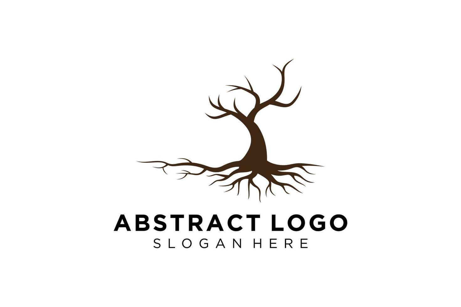 diseño de logotipo de árbol verde hoja natural y abstracta. vector