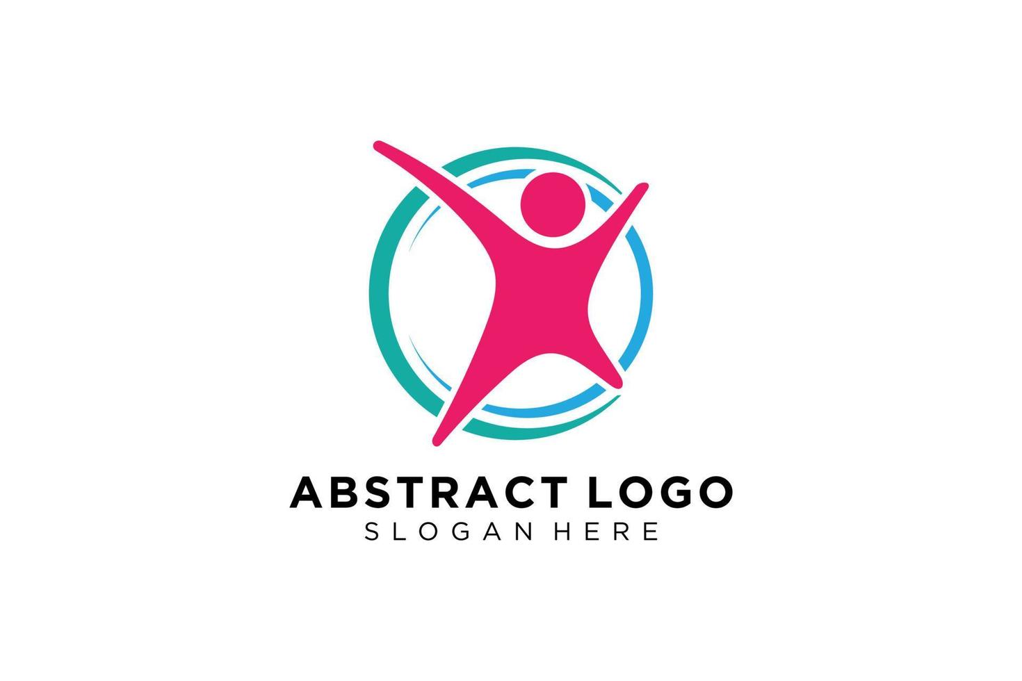 Vector abstract people and family logo collection,people icons, health logo template, care symbol.