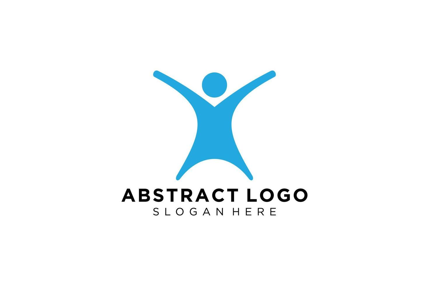 colección de logotipos de personas y familias abstractas vectoriales, iconos de personas, plantilla de logotipo de salud, símbolo de cuidado. vector