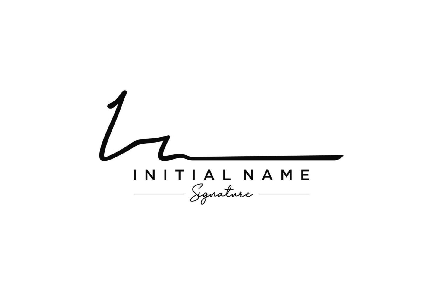 Initial IR signature logo template vector. Hand drawn Calligraphy lettering Vector illustration.