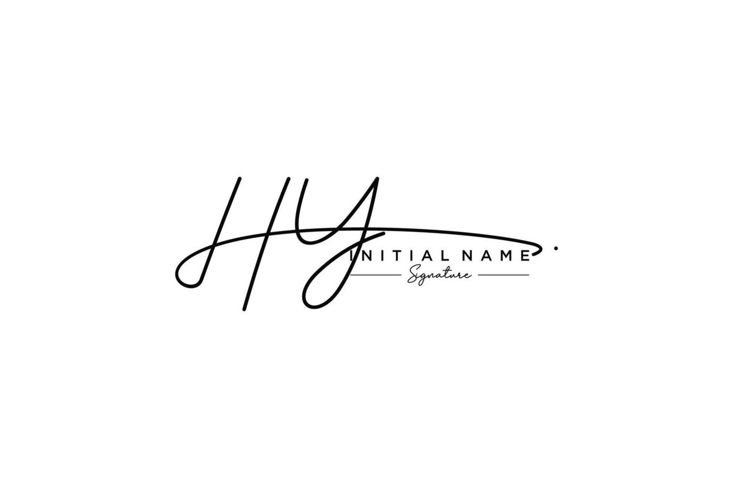 Initial HY signature logo template vector. Hand drawn Calligraphy lettering Vector illustration.