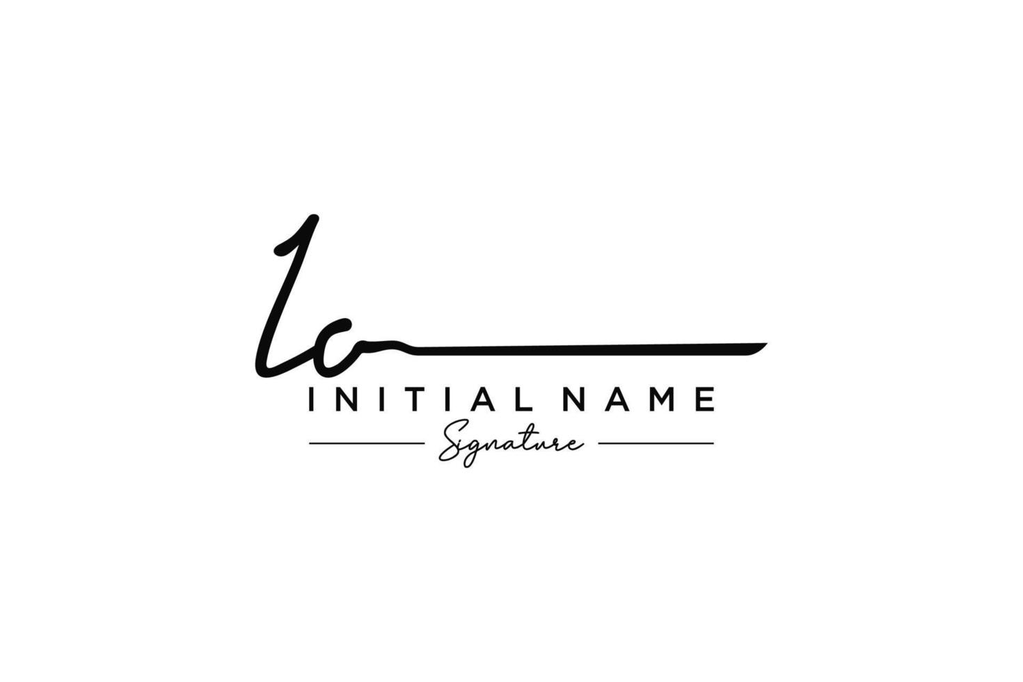 Initial IO signature logo template vector. Hand drawn Calligraphy lettering Vector illustration.