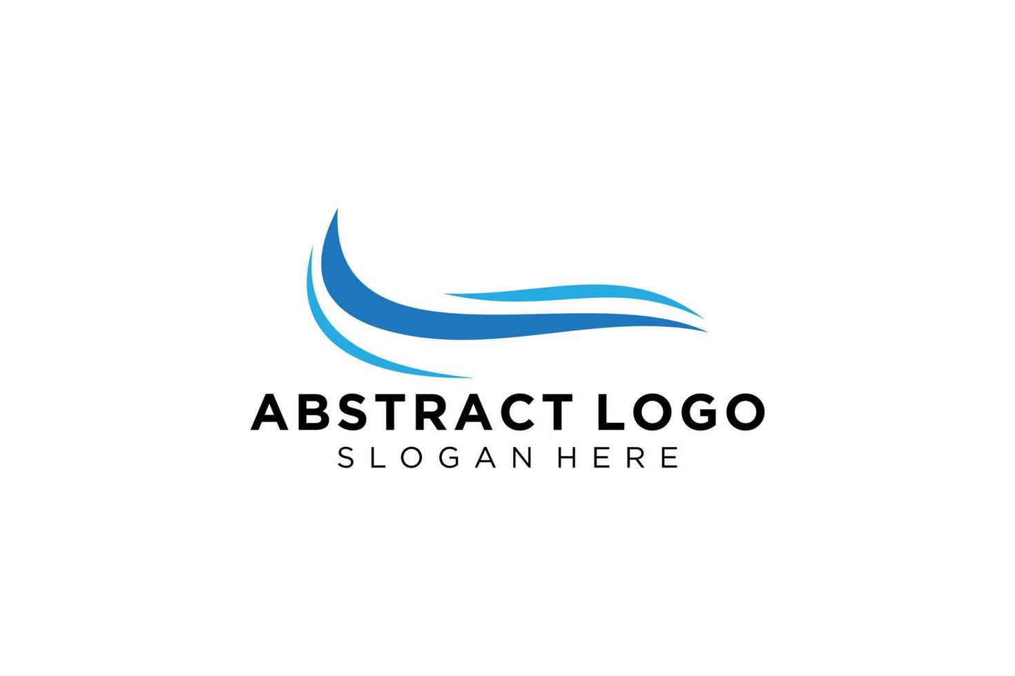 Abstract water wave splash logo symbol and icon design. vector