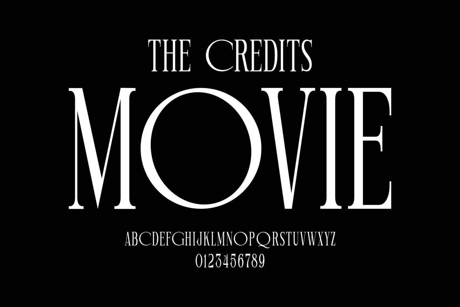 Elegant luxury condensed alphabets display font vector