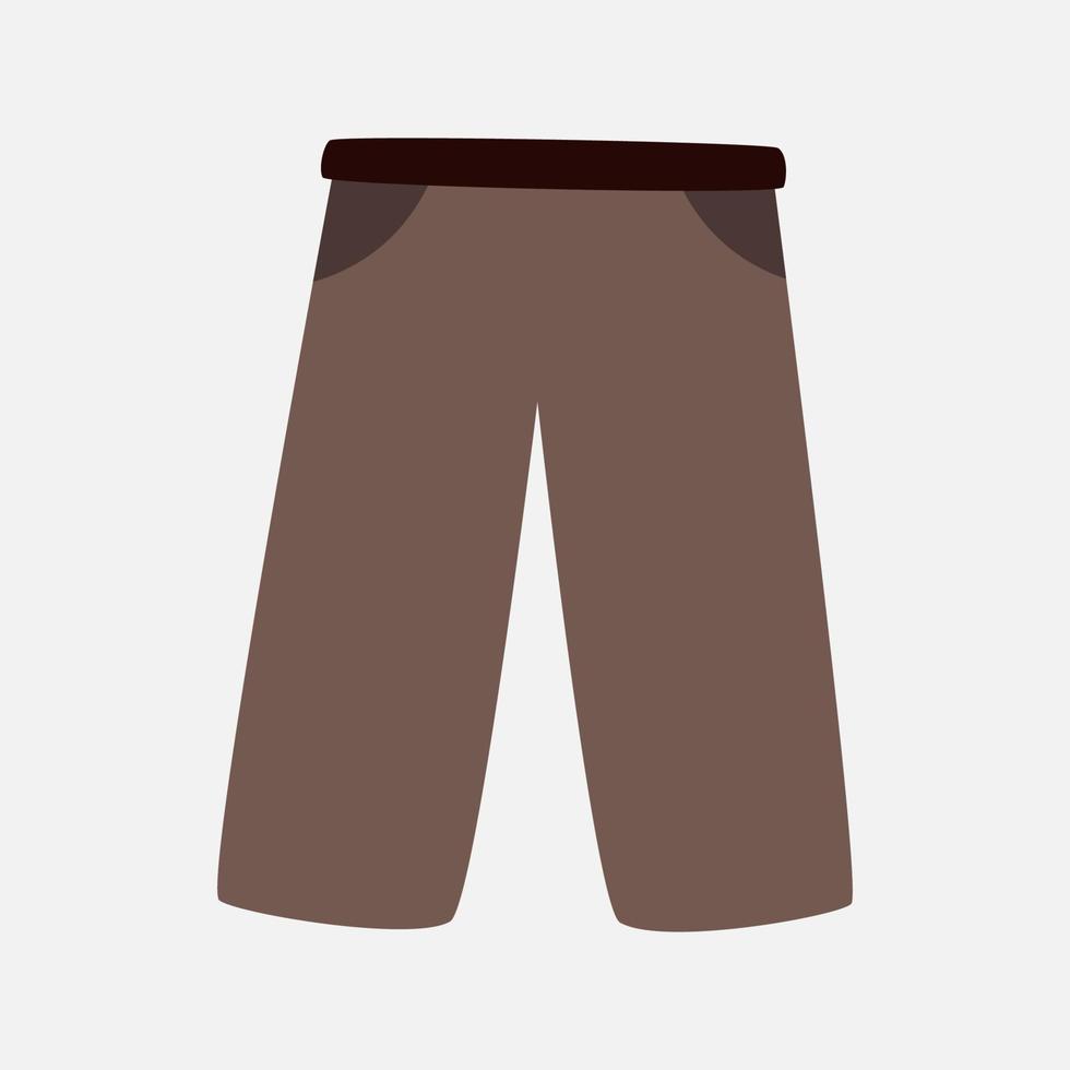 linda ilustración de imágenes prediseñadas de pantalones. recurso de diseño de icono de ropa de temporada de primavera casual para afiches y pancartas. vector