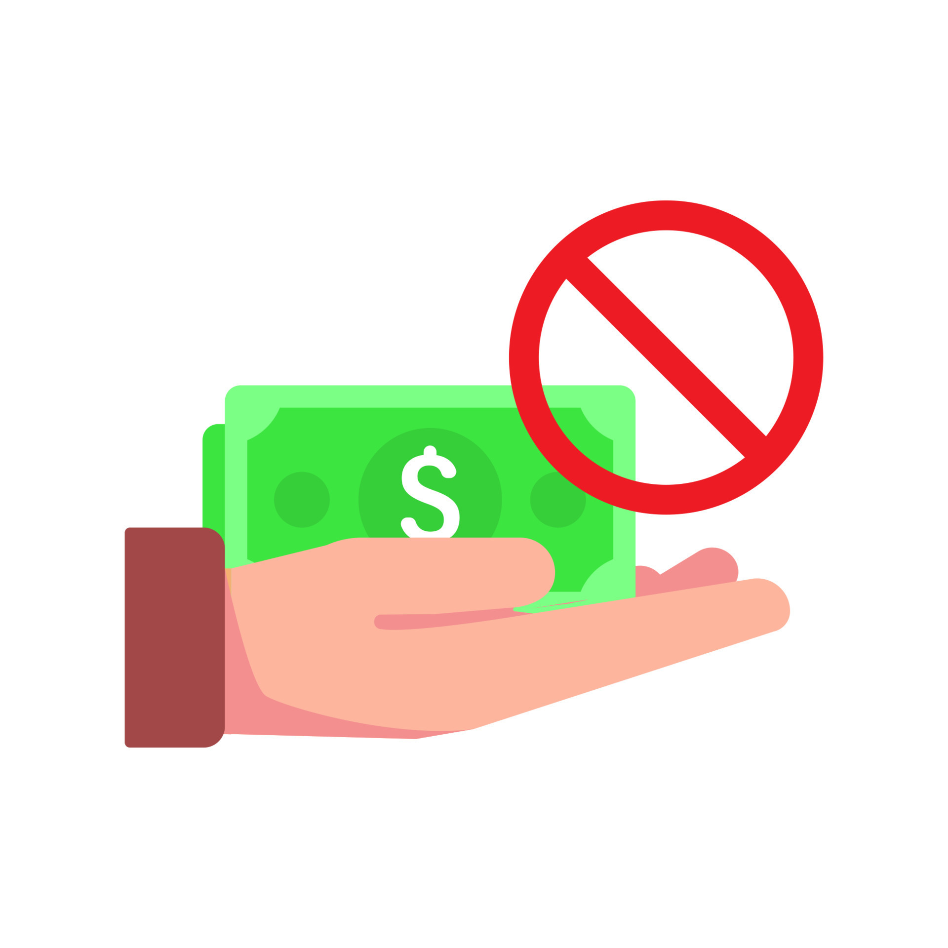free, no charge, anti corruption concept illustration flat design