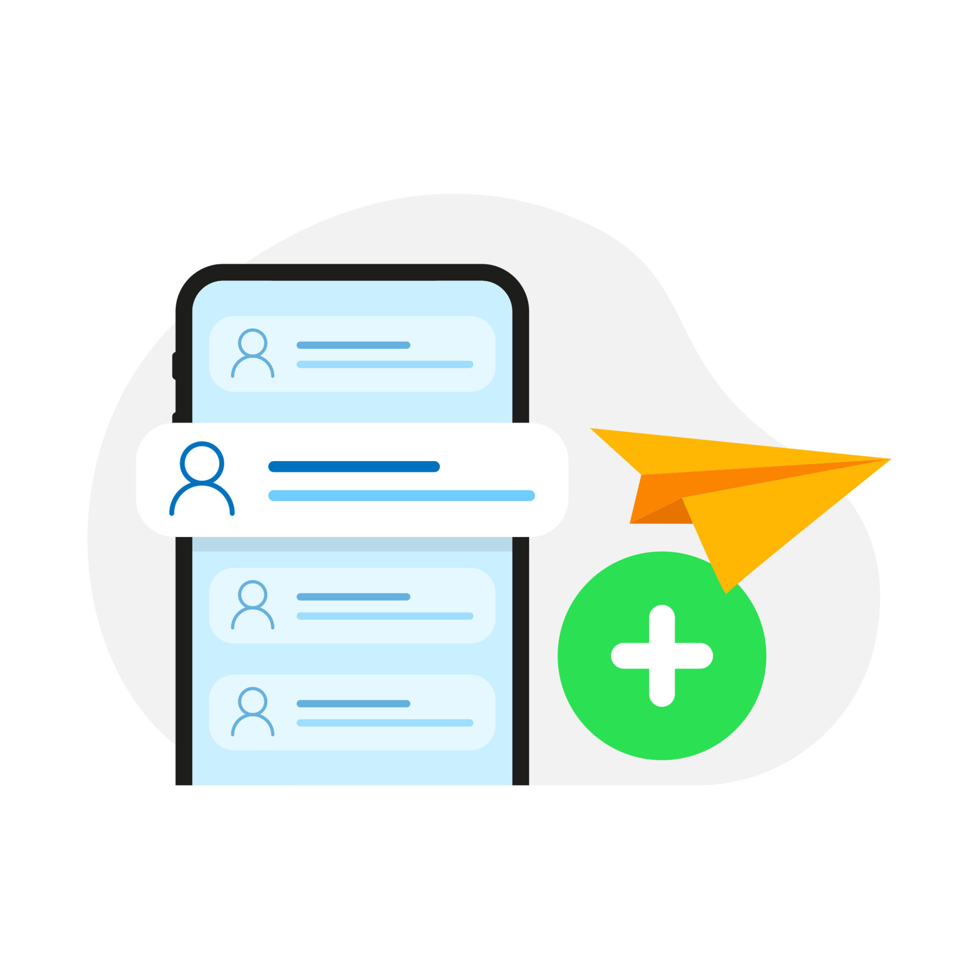 contact access permission mobile phone app, add, share to friends