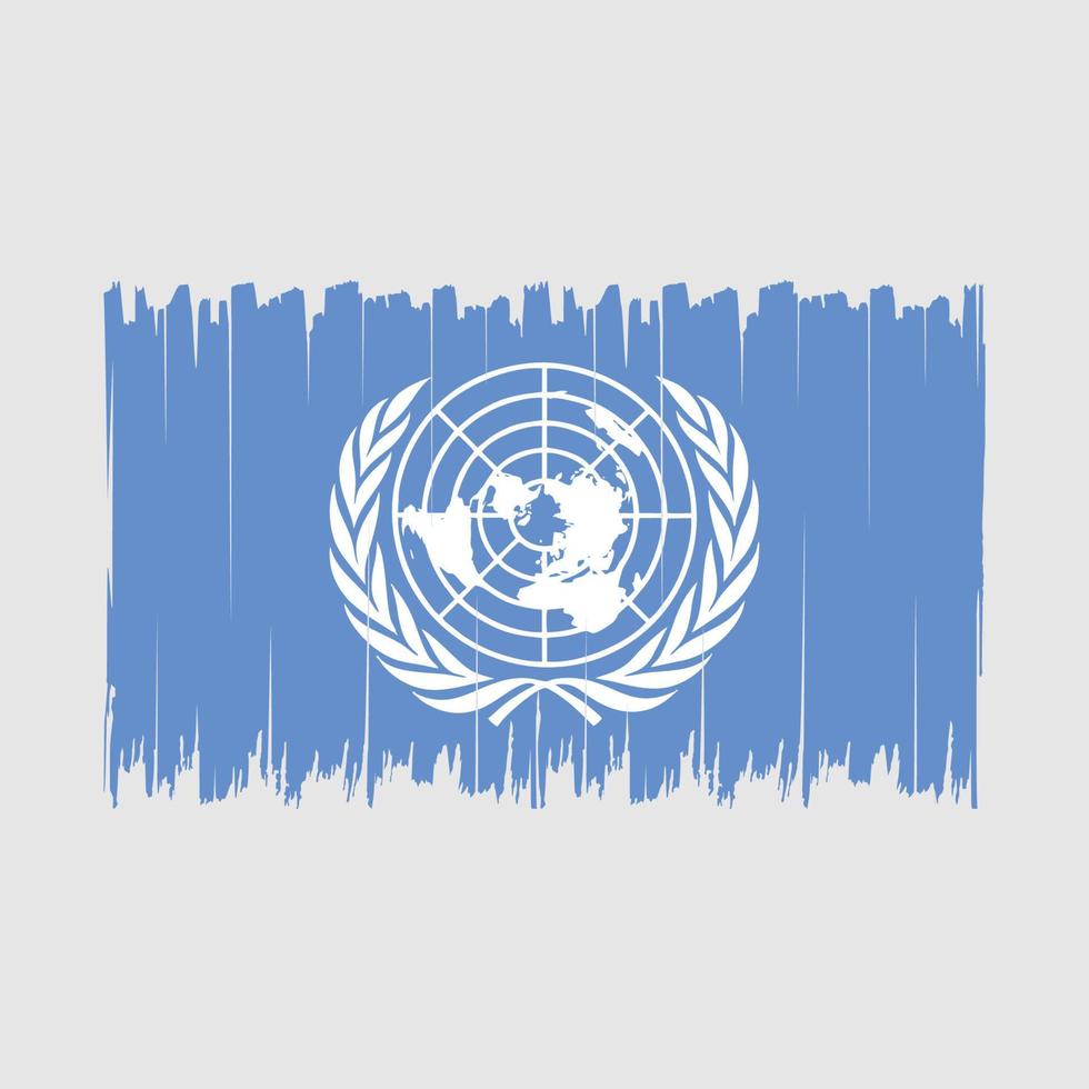 United Nations Flag Brush vector