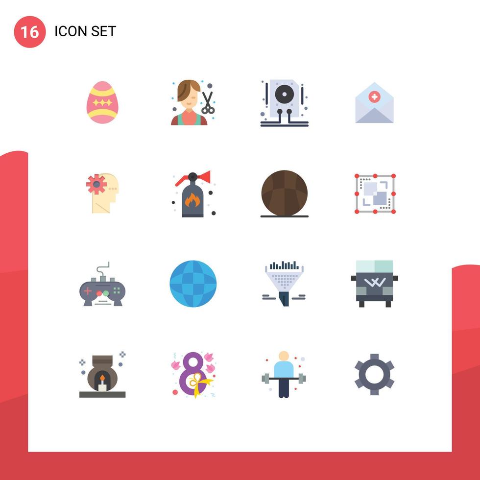 Universal Icon Symbols Group of 16 Modern Flat Colors of bird data egg fashion hdd Editable Pack of Creative Vector Design Elements
