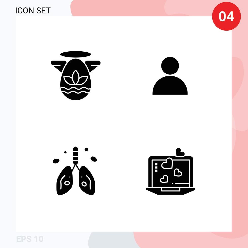 Mobile Interface Solid Glyph Set of Pictograms of angle heart protractor twitter organ Editable Vector Design Elements