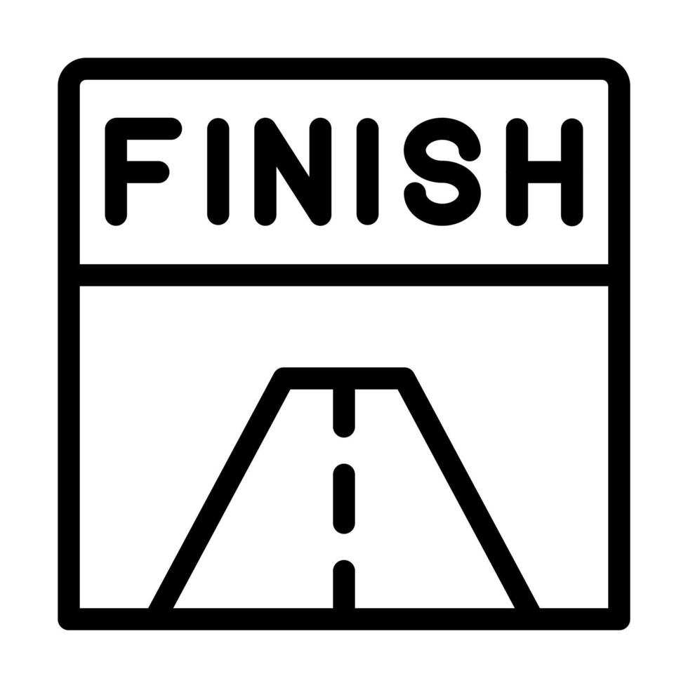 Finish Line Icon Design vector