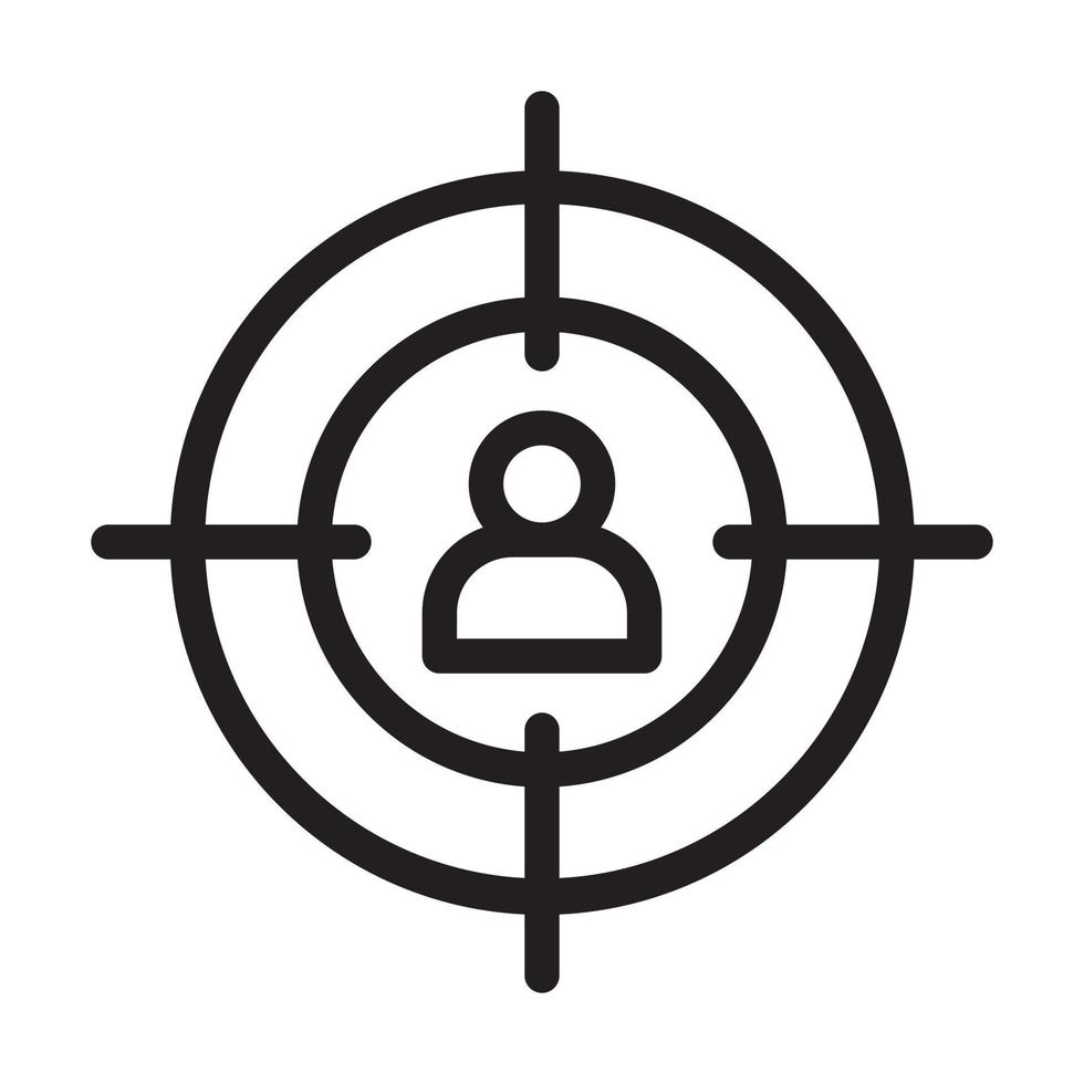 Target Audience Icon Design vector