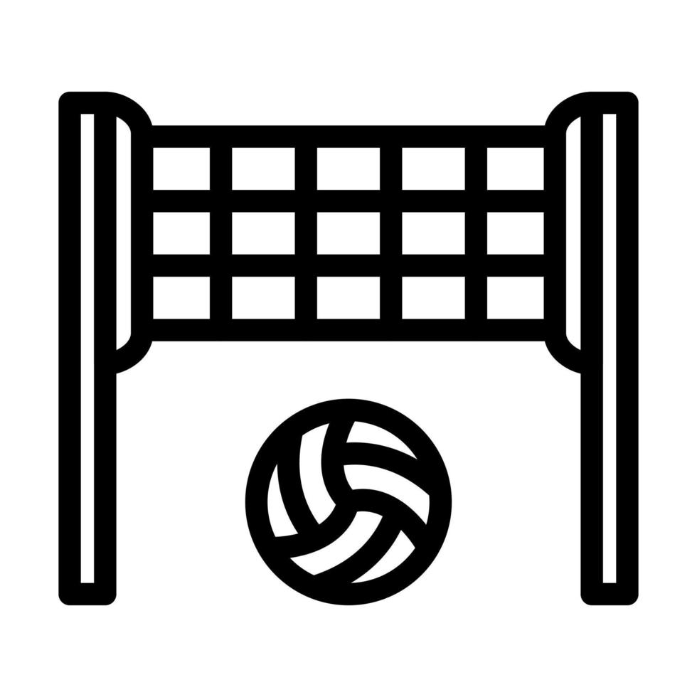 Beach Volleyball Icon Design vector