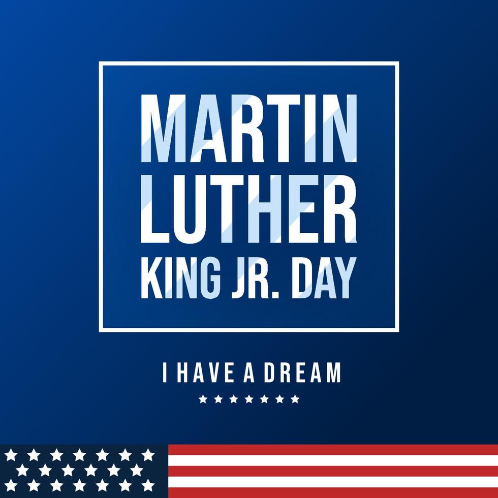 Martin Luther King hijo. diseño de fondo del día vector