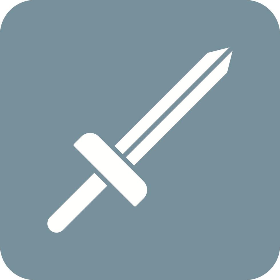 Swords Glyph Round Corner Background Icon vector