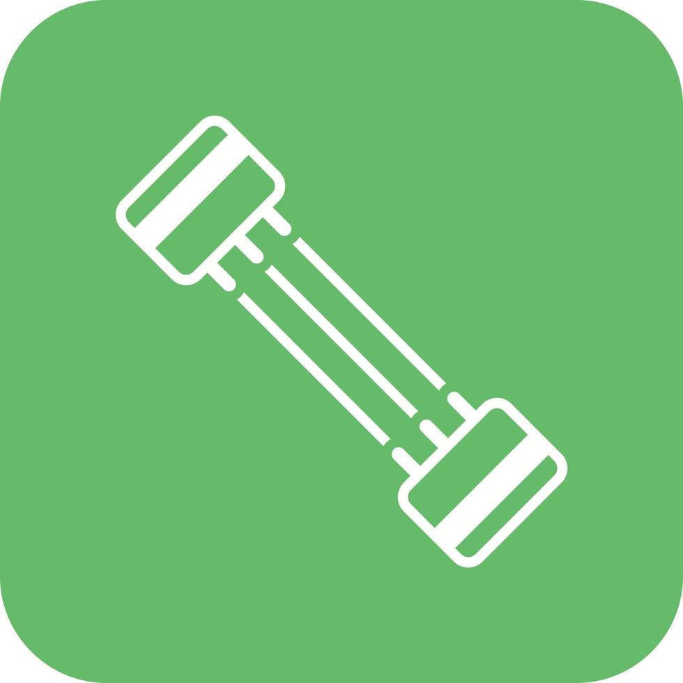 Chest Expander Glyph Round Corner Background Icon vector