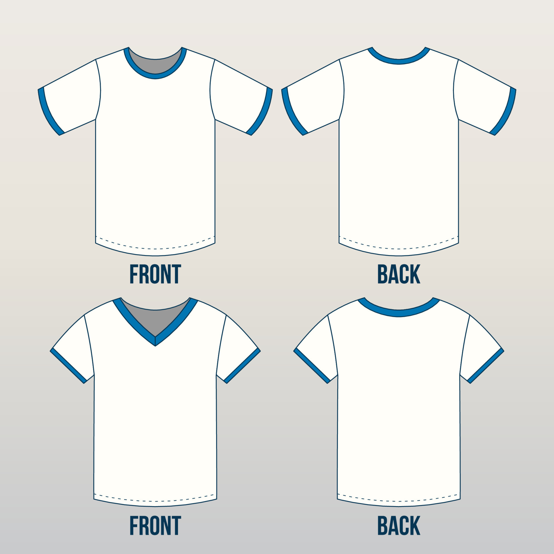 Round Neck And V Neck T shirt Template 16028980 Vector Art At Vecteezy round-neck-and-v-neck-t-shirt-template-16028980-vector-art-at-vecteezy