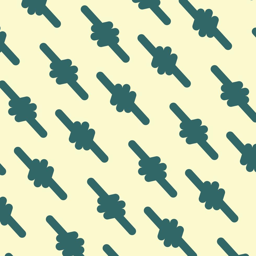 repeated rope ties simple flat pattern design vector