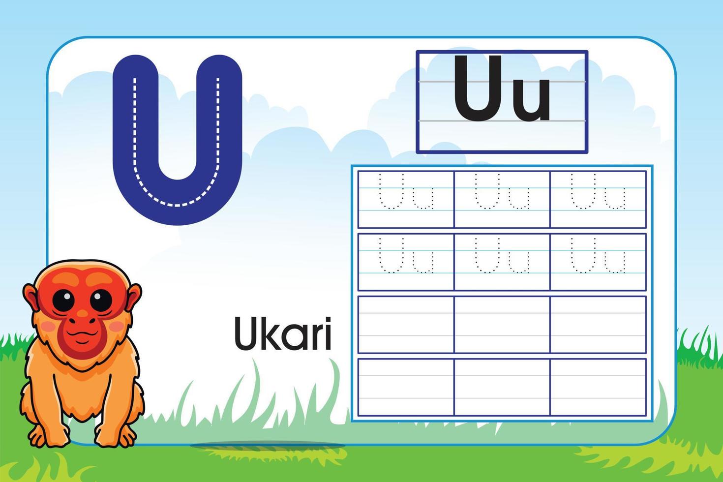 Kids activity worksheet, student playland background vector