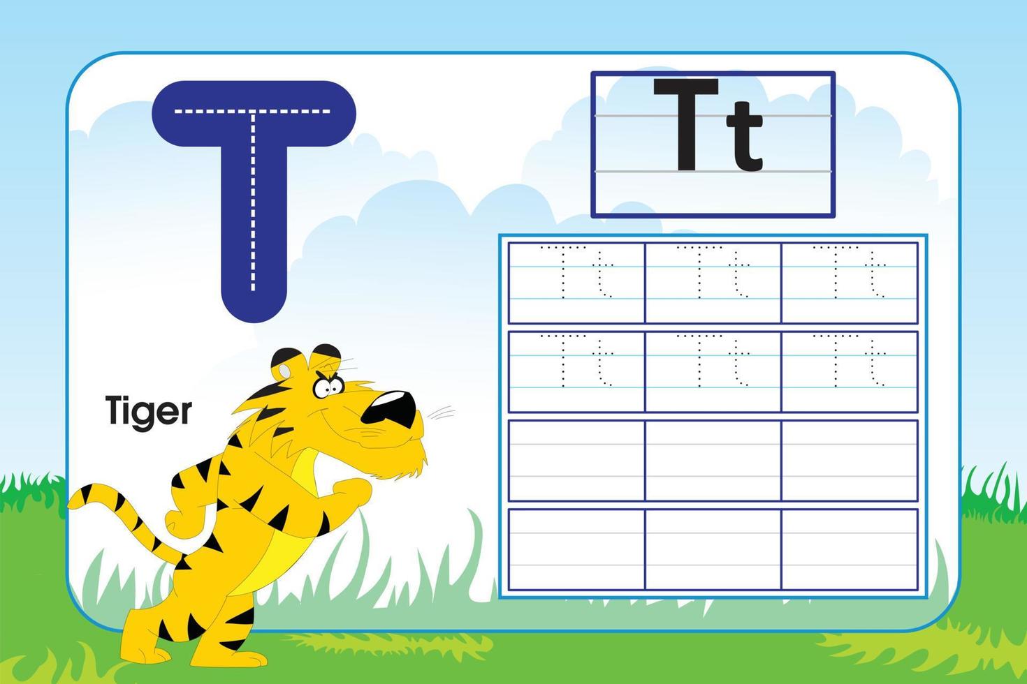 Kids activity worksheet, student playland background vector