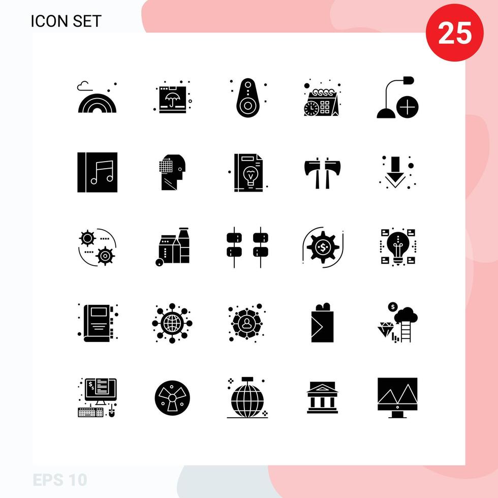 25 Creative Icons Modern Signs and Symbols of computers time shipping schedule tracked Editable Vector Design Elements