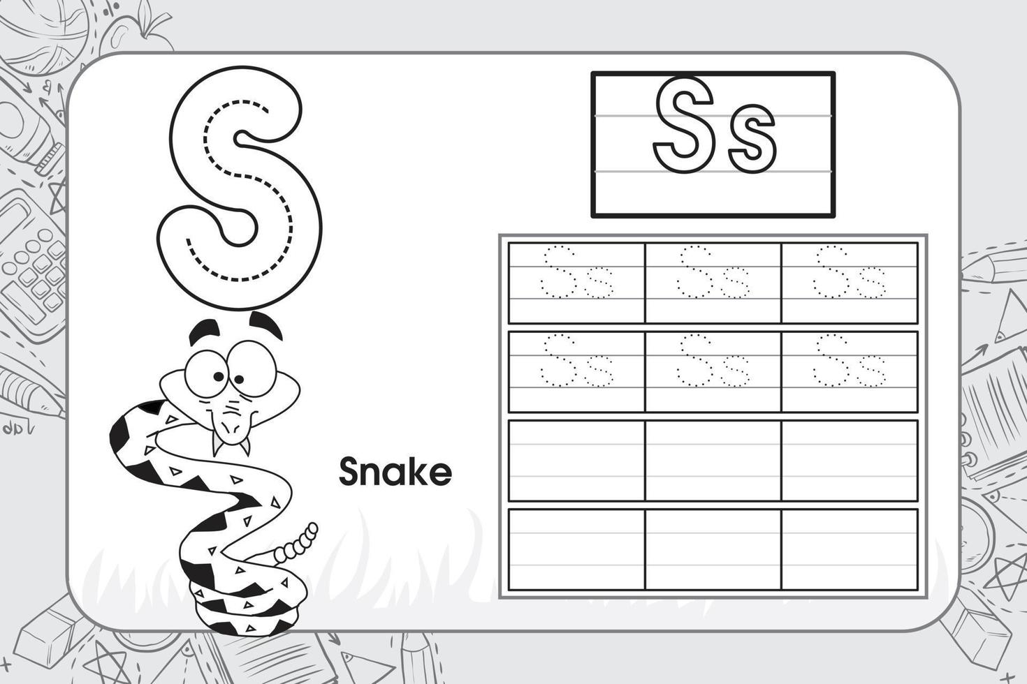 Kids activity worksheet, student playland background vector