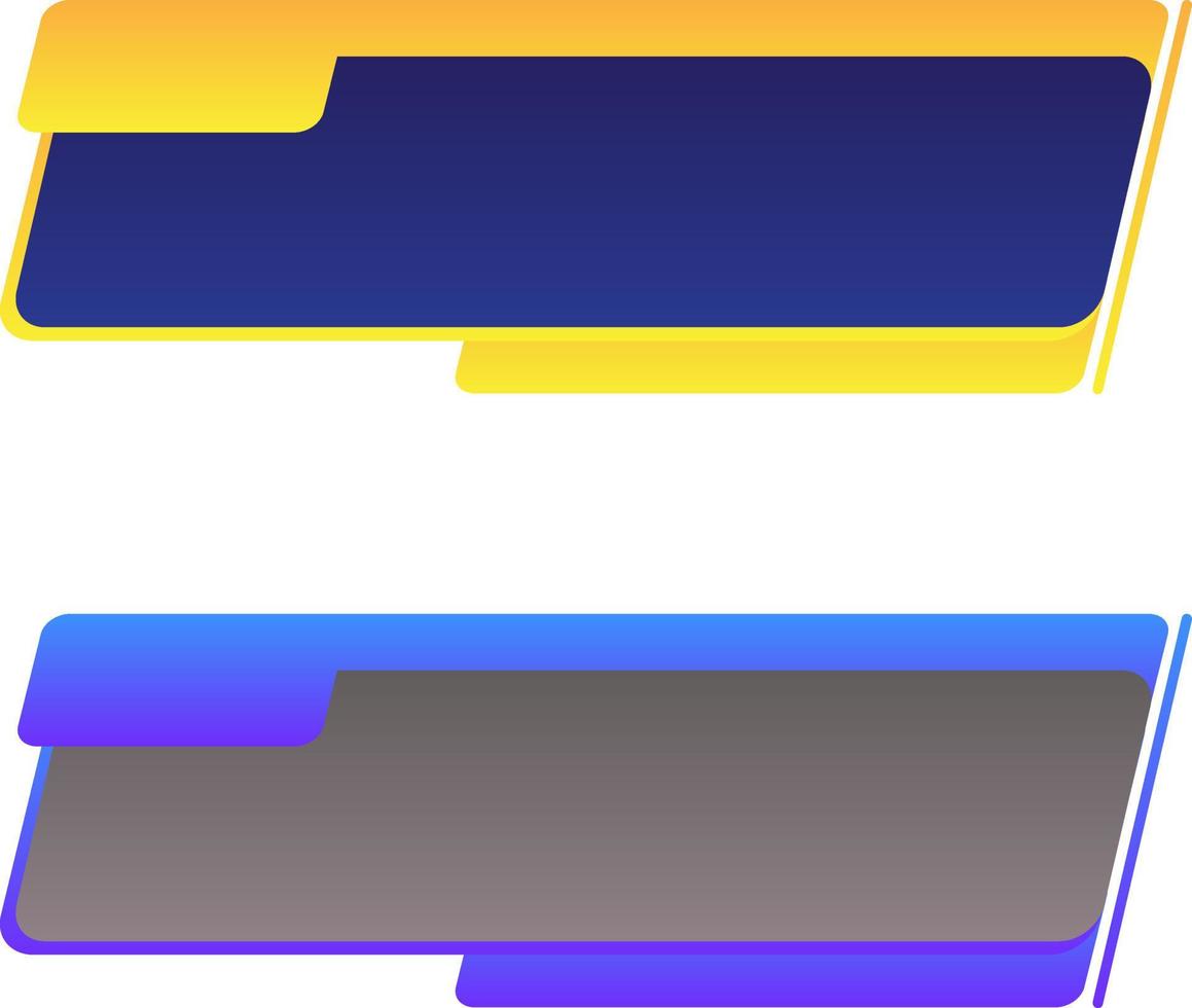 Template Blank Shape Lower Third Clipart Transparent HD vector