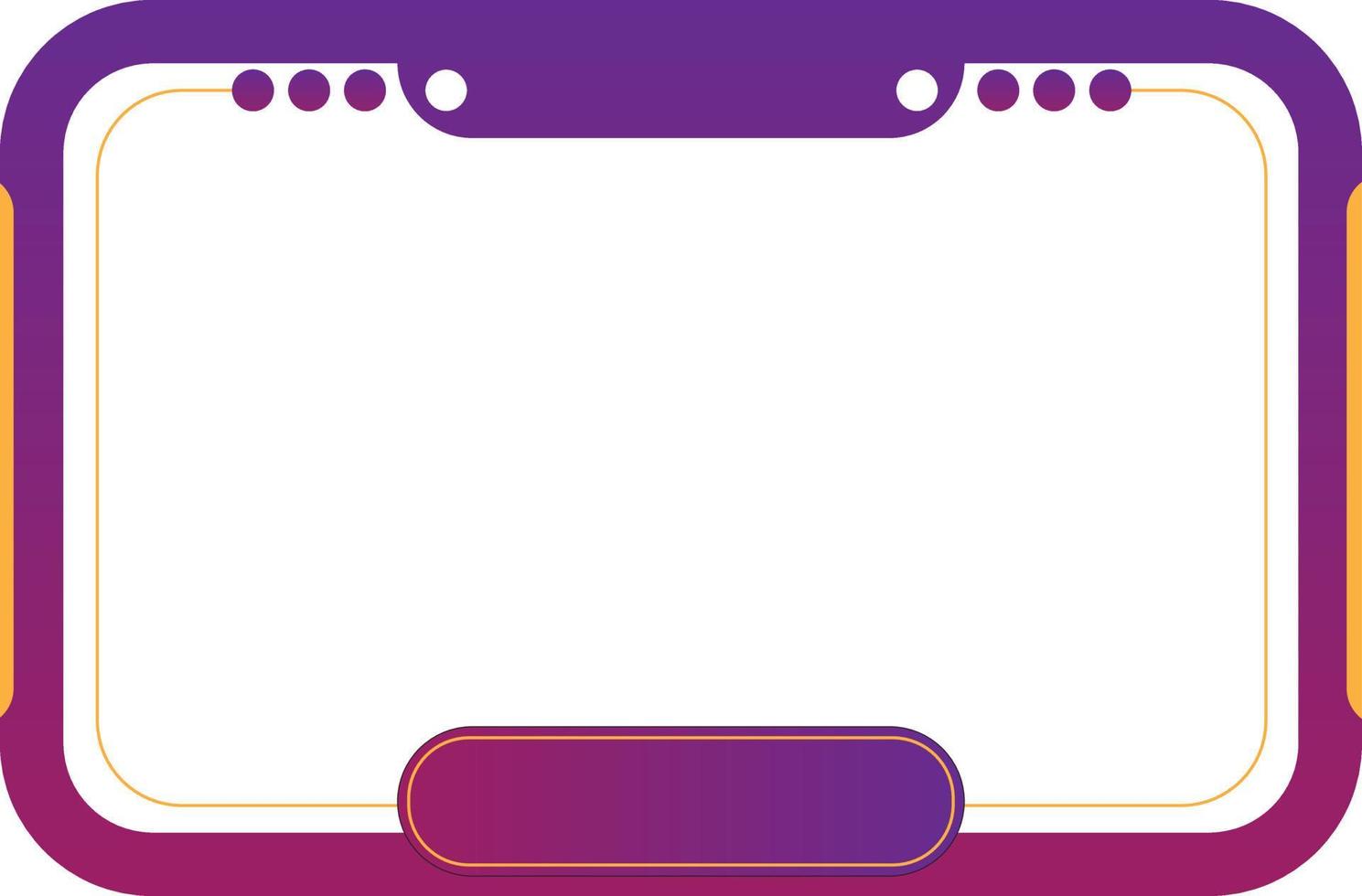 Twitch Border Streaming Overlay Background Transparent Art vector