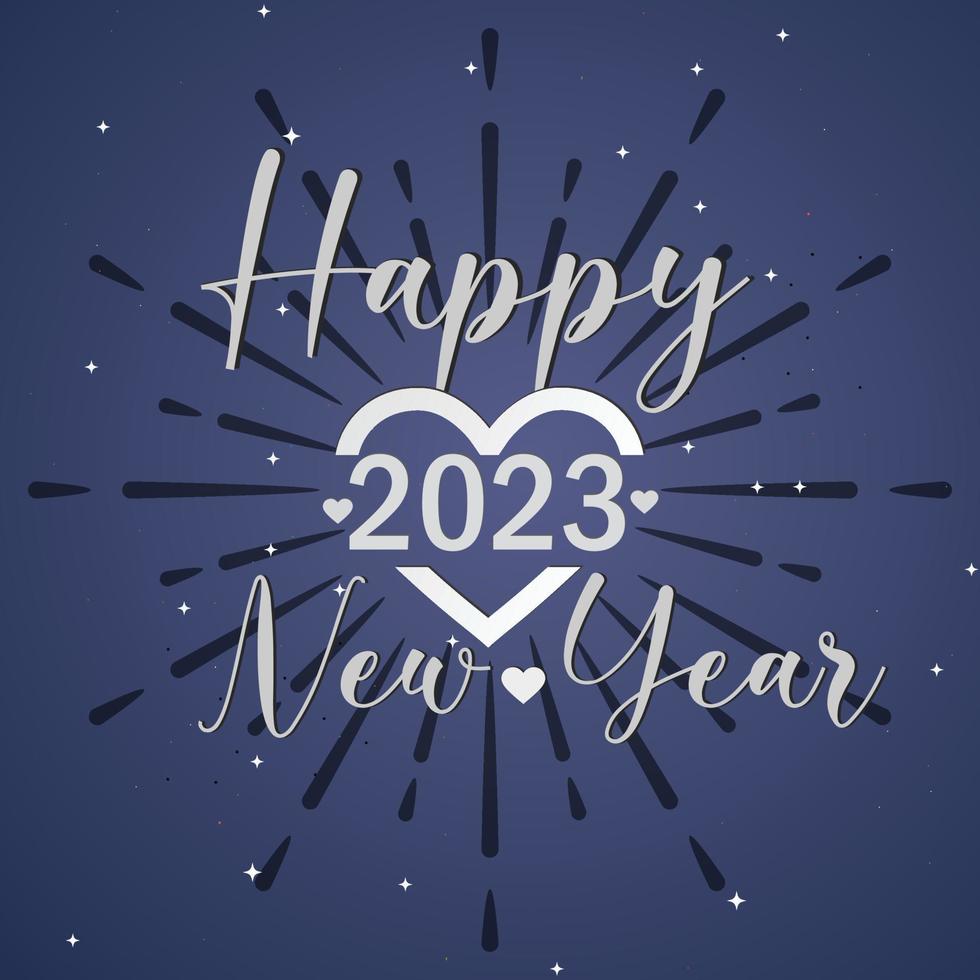 Happy New Year 2023 festival vector or background design