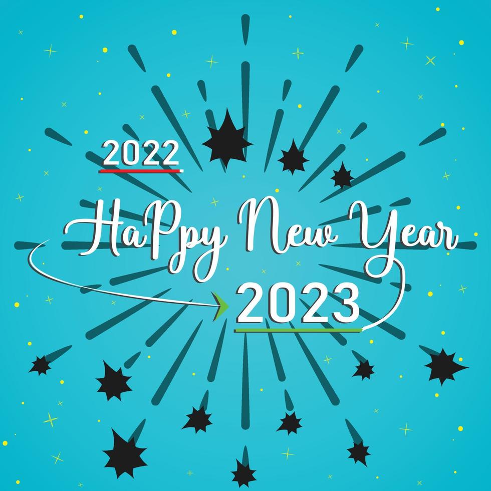Happy New Year 2023 festival vector or background design