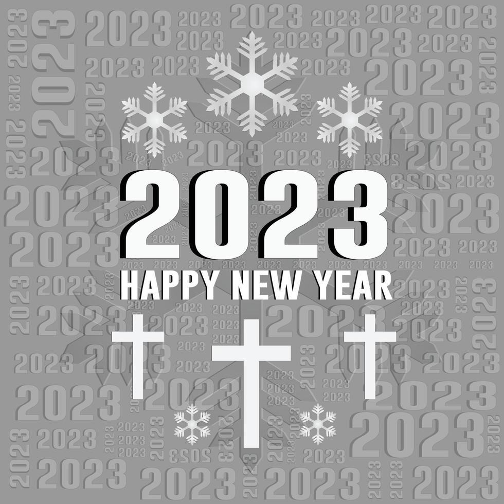Happy New Year 2023 festival vector or background design