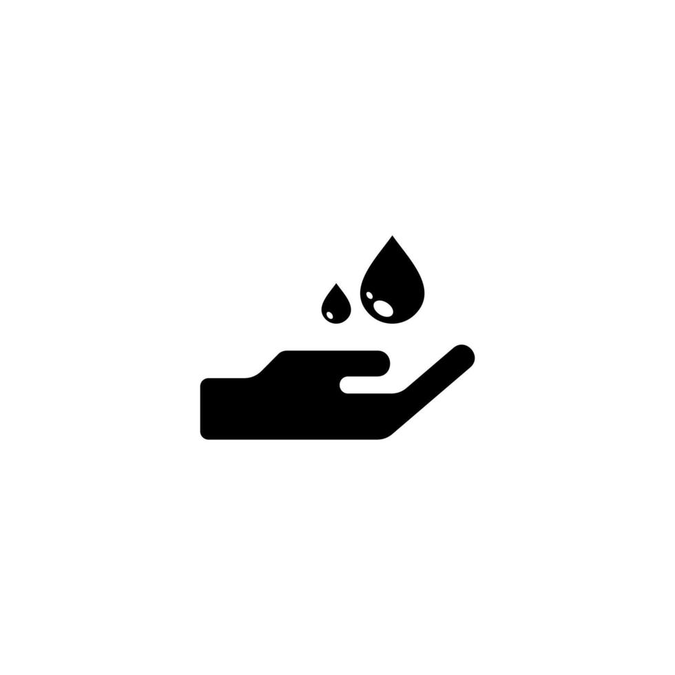 lavado de manos limpio con agua con gas ilustración vectorial clipart vector