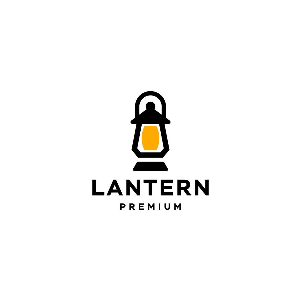 Lantern logo, classic old fashioned lantern post, Classic lamp logo icon design , Restaurant Vintage Logo design vector