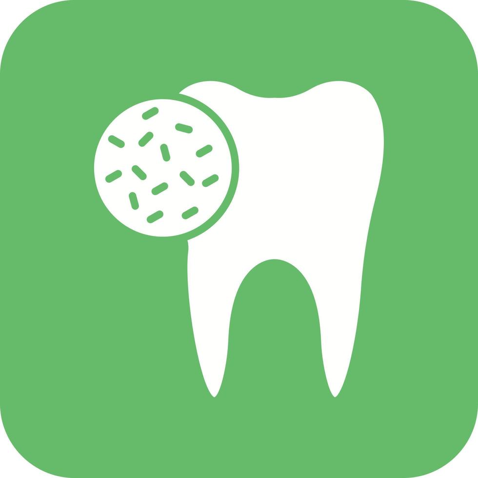 Dentist Glyph Round Corner Background Icon vector