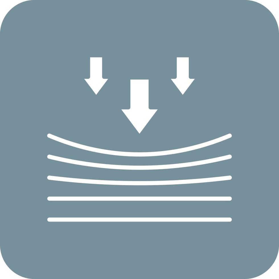 Resilience Glyph Round Corner Background Icon vector
