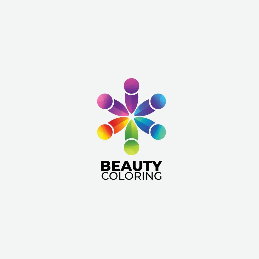 human beauty colorful design vector