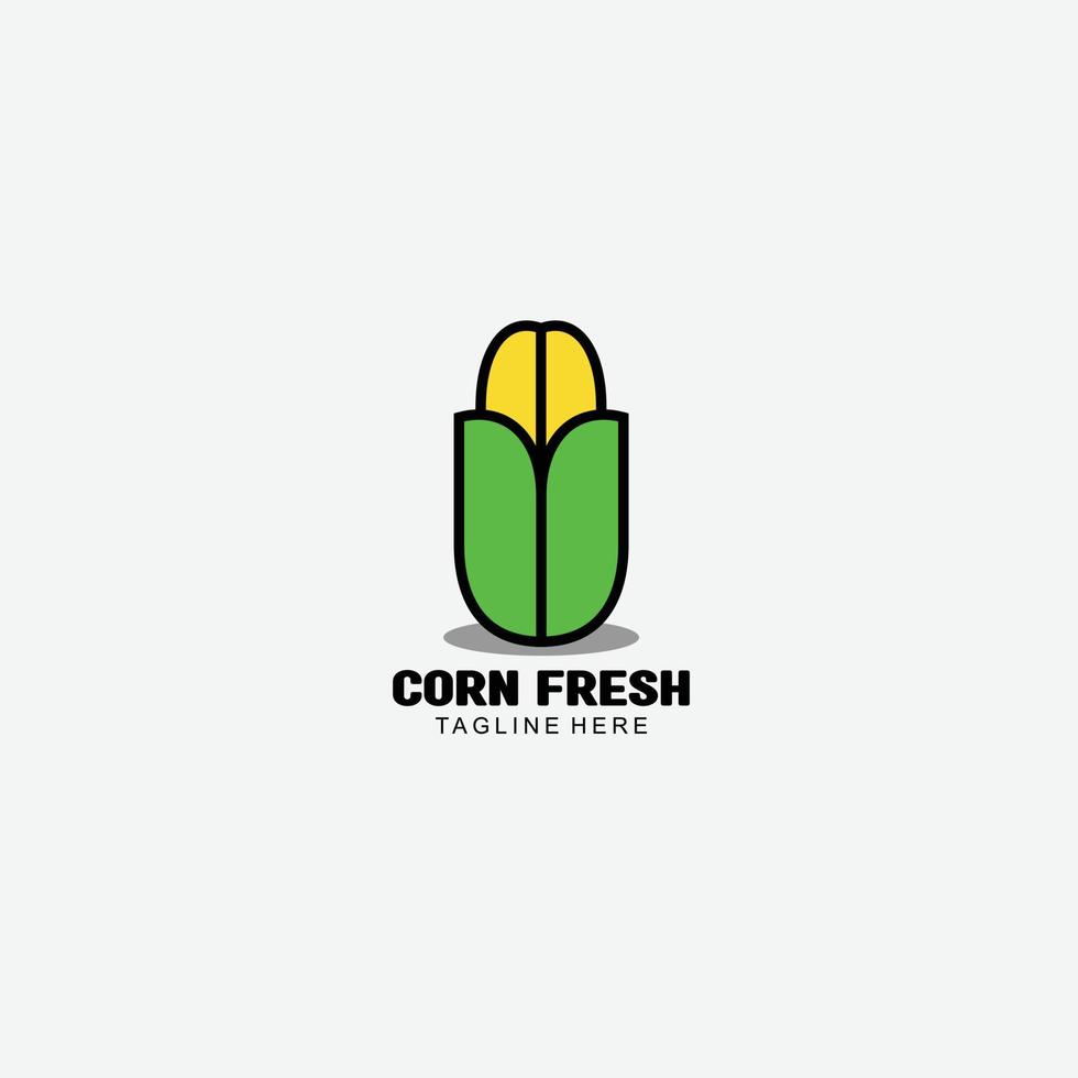 icon art corn logo gradient colorful vector