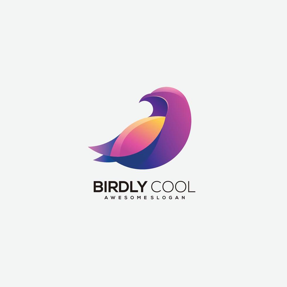 bird logo design logo gradient colorful vector