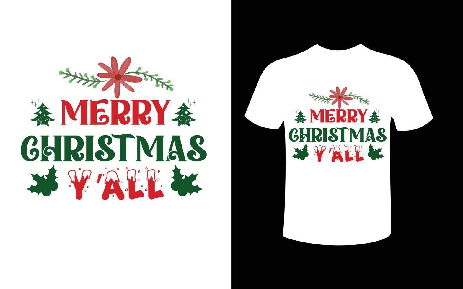 Christmas t-shiirt  design free vector