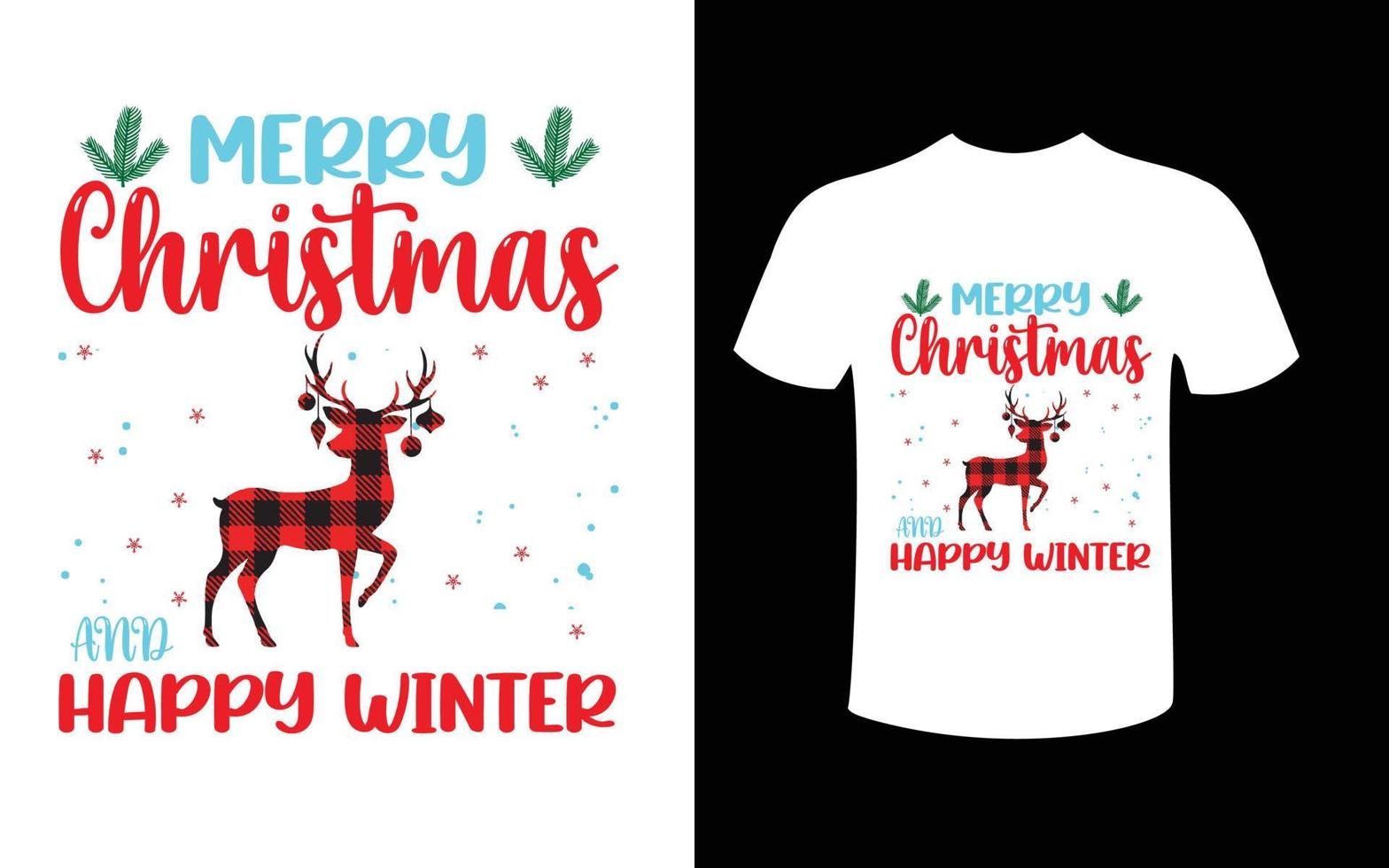 Christmas t-shiirt  design free vector