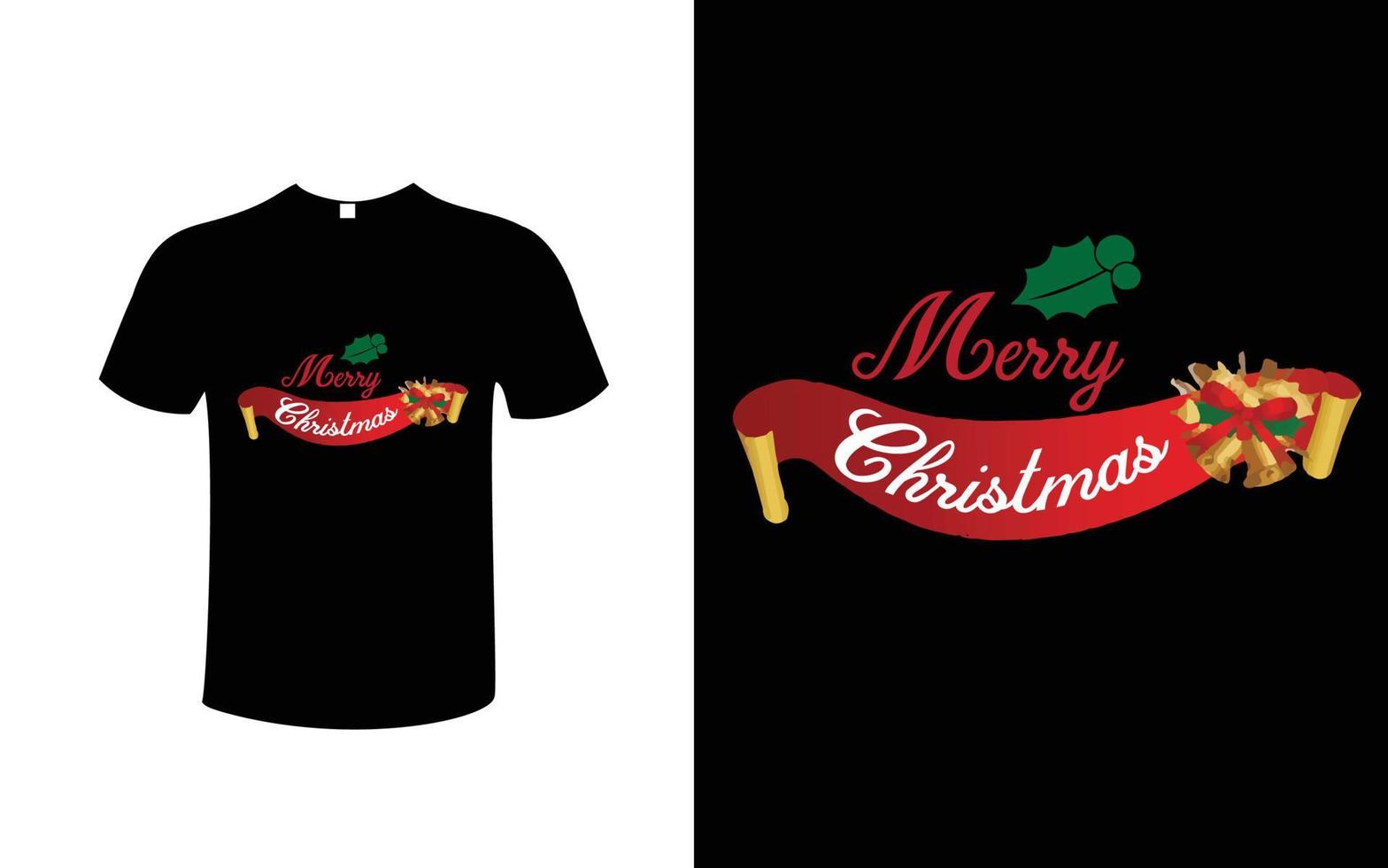 Christmas t-shiirt  design free vector