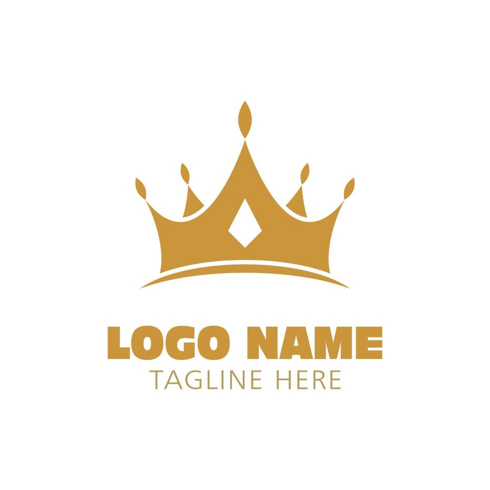 Crown Logo Template vector icon illustration design